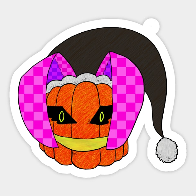 Holiday Pumpkin Sticker by WaffleAfterHours